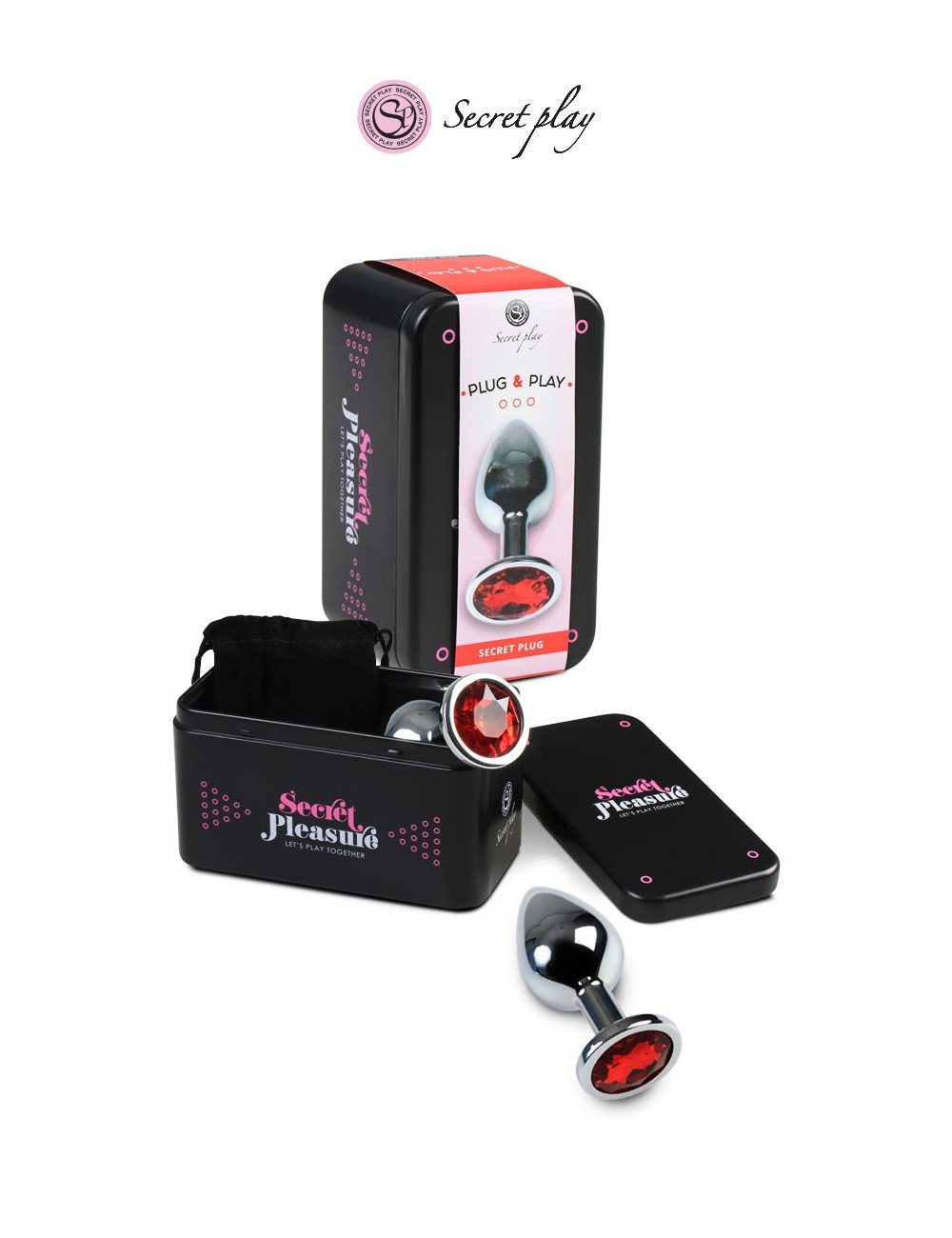 Plug aluminium M Rouge