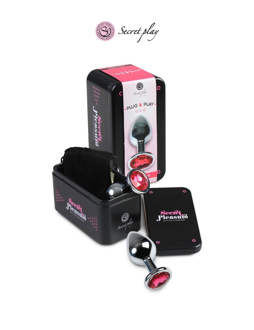 Plug aluminium M Fuchsia