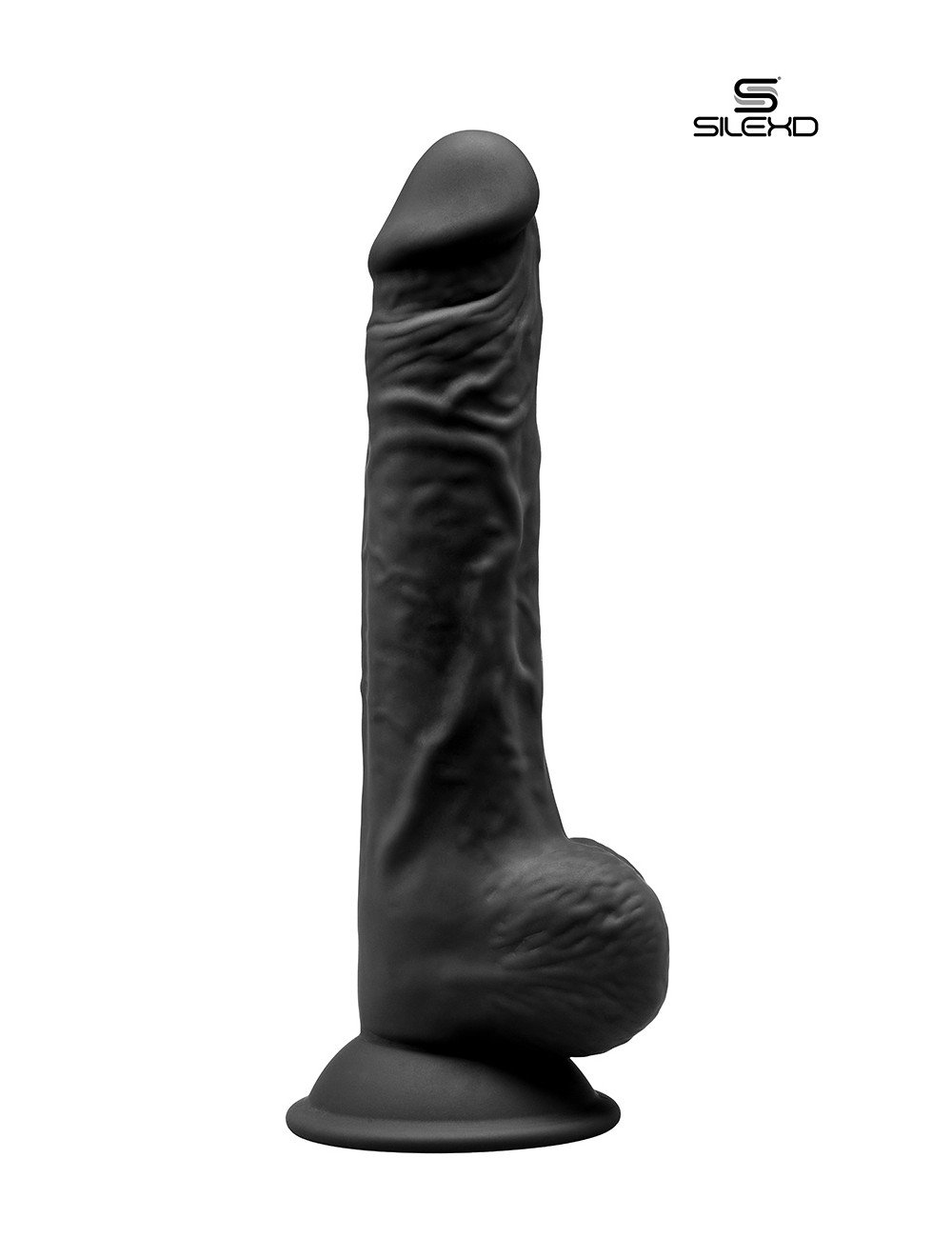 Gode double densité noir 24 cm - Modèle 3