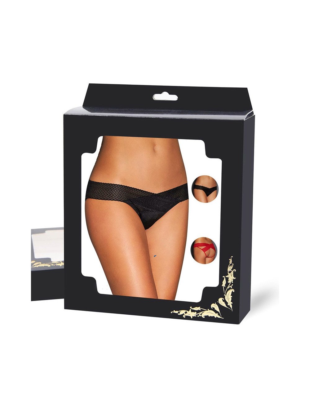 Culotte ouverte noire Paris Hollywood