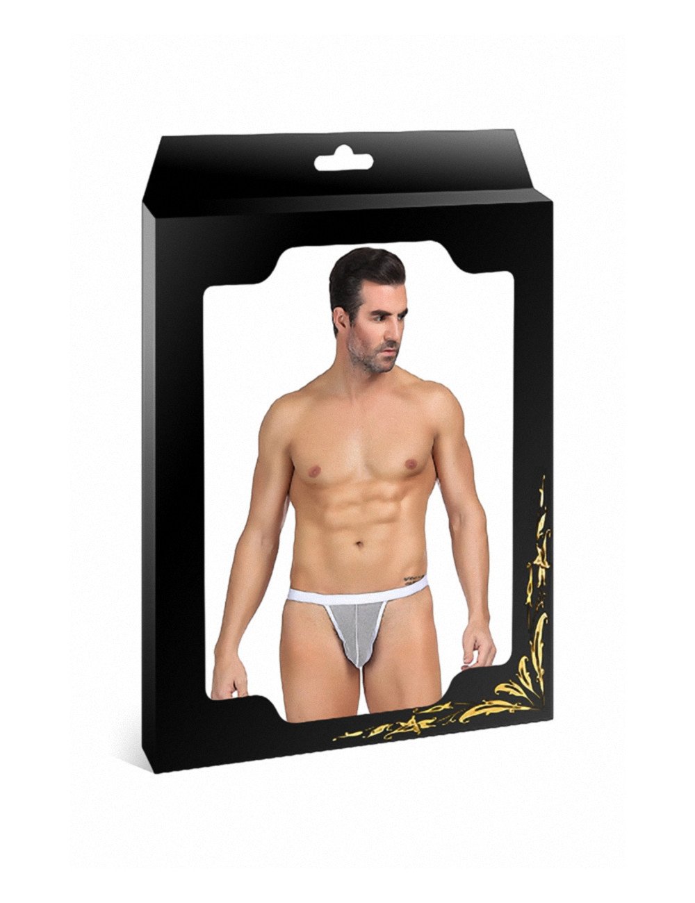 String homme blanc résille