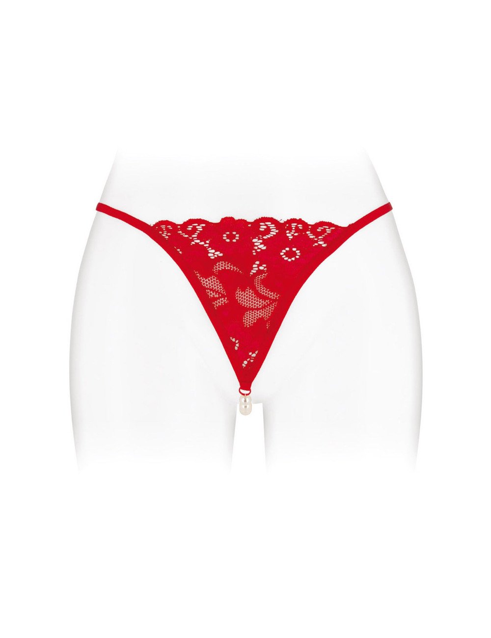 String avec perles Venusina - rouge