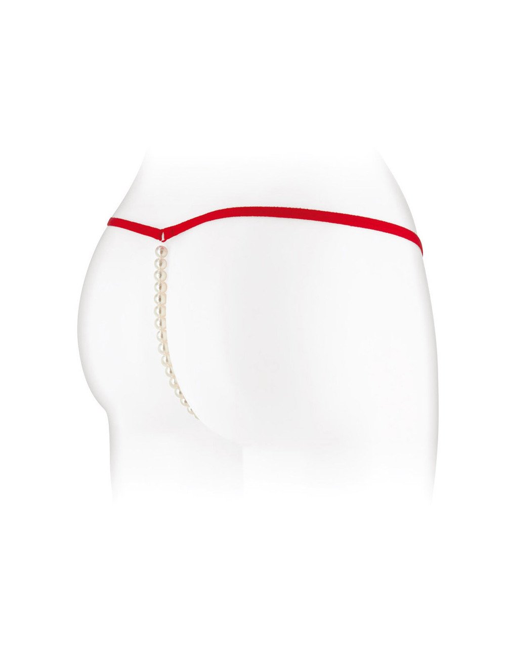 String avec perles Venusina - rouge