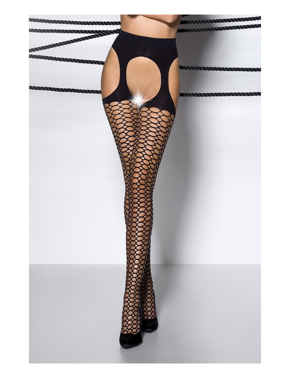 Collants ouverts TI004 - noir Collants ouverts TI004 - noir
