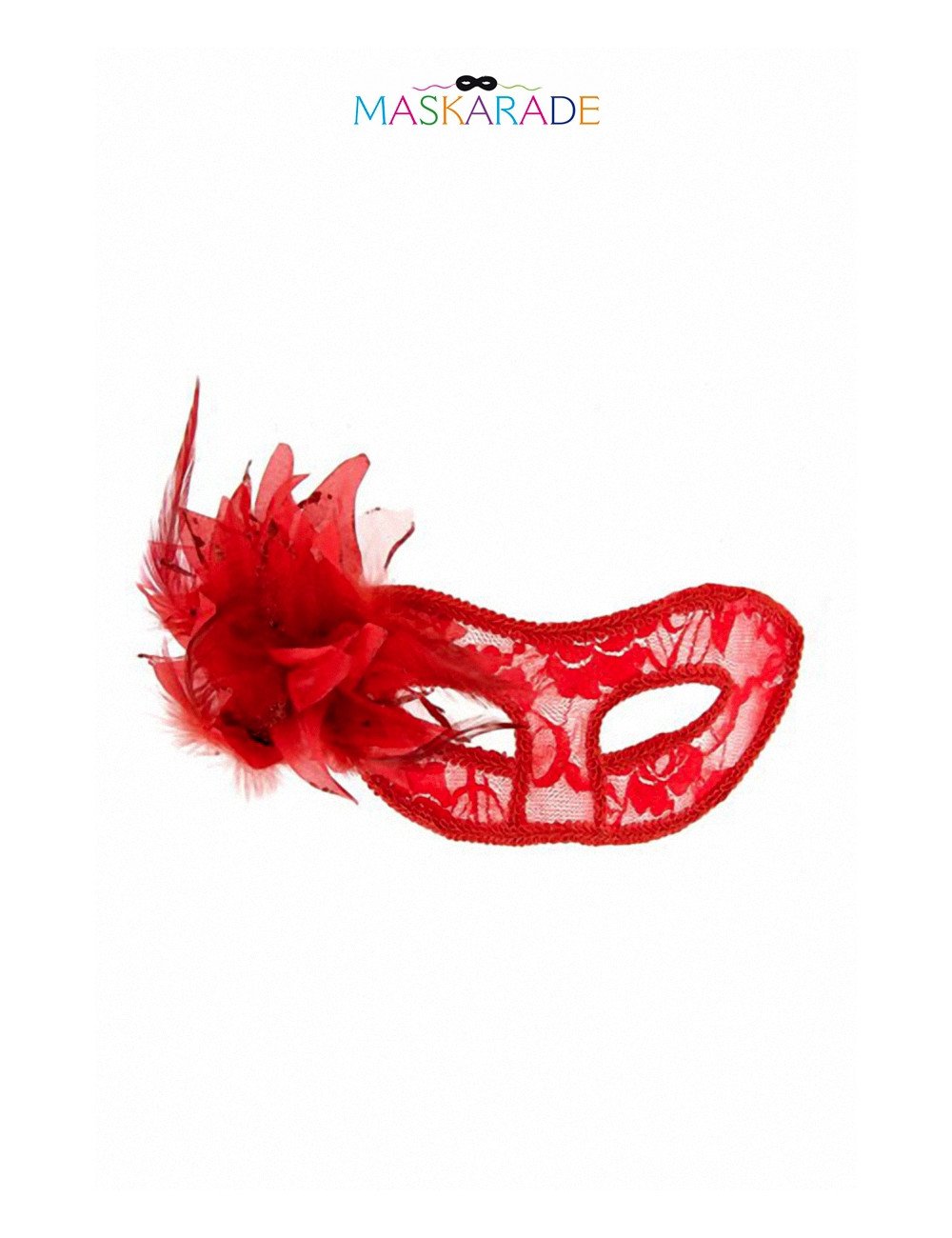 Loup semi-rigide La Traviata - rouge