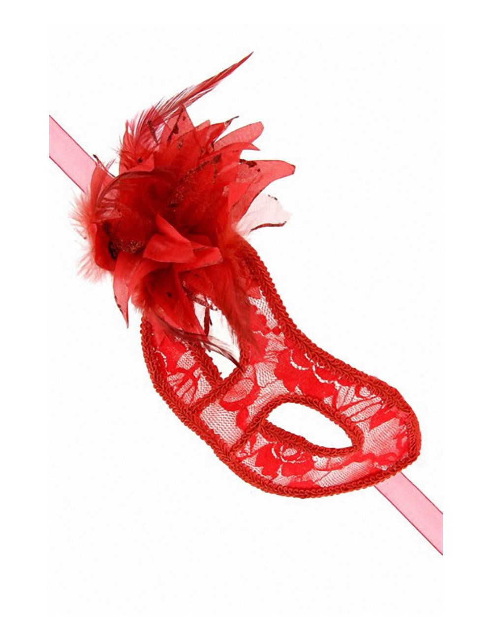 Loup semi-rigide La Traviata - rouge