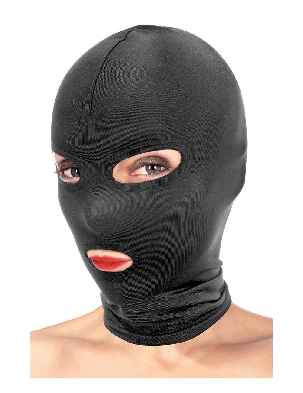 Cagoule BDSM 3 ouvertures - Fetish Tentation