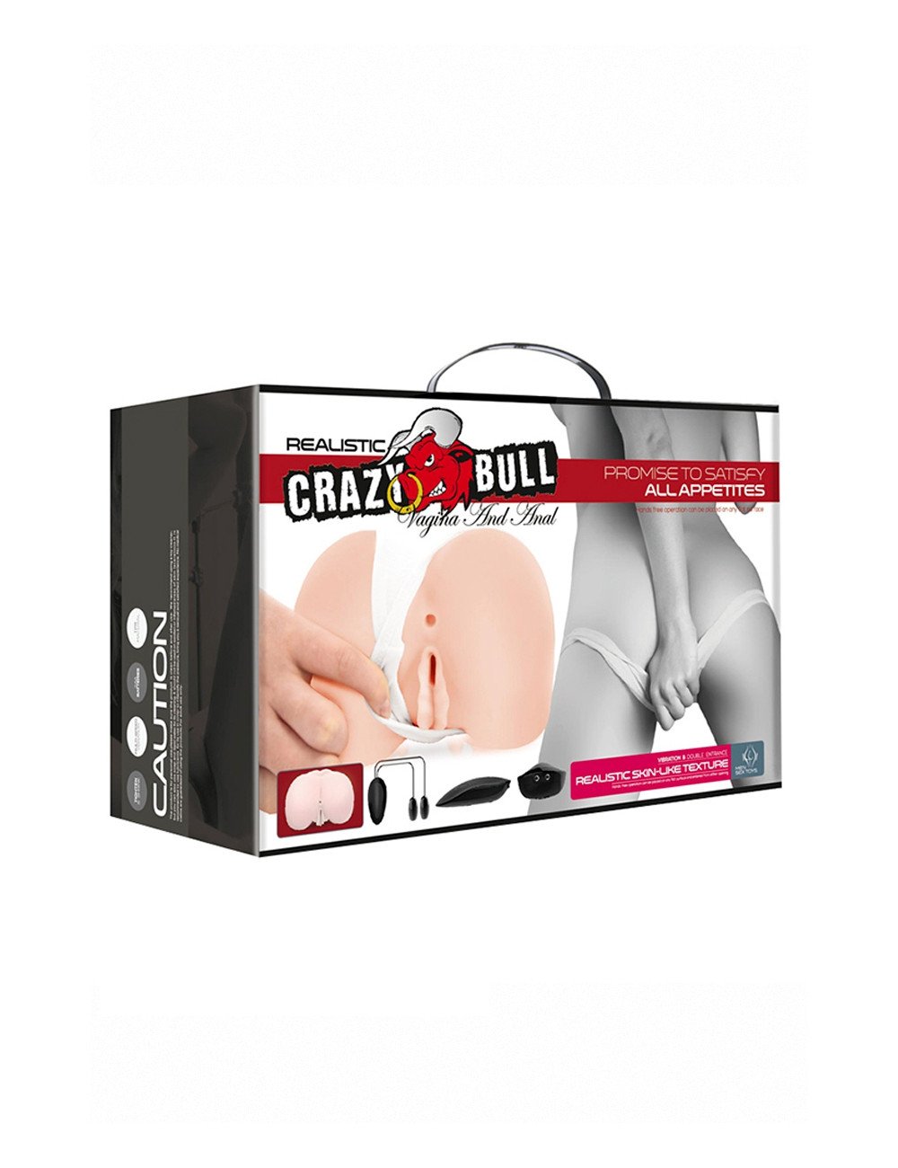 Masturbateur fessier réaliste vibrant - Crazy Bull