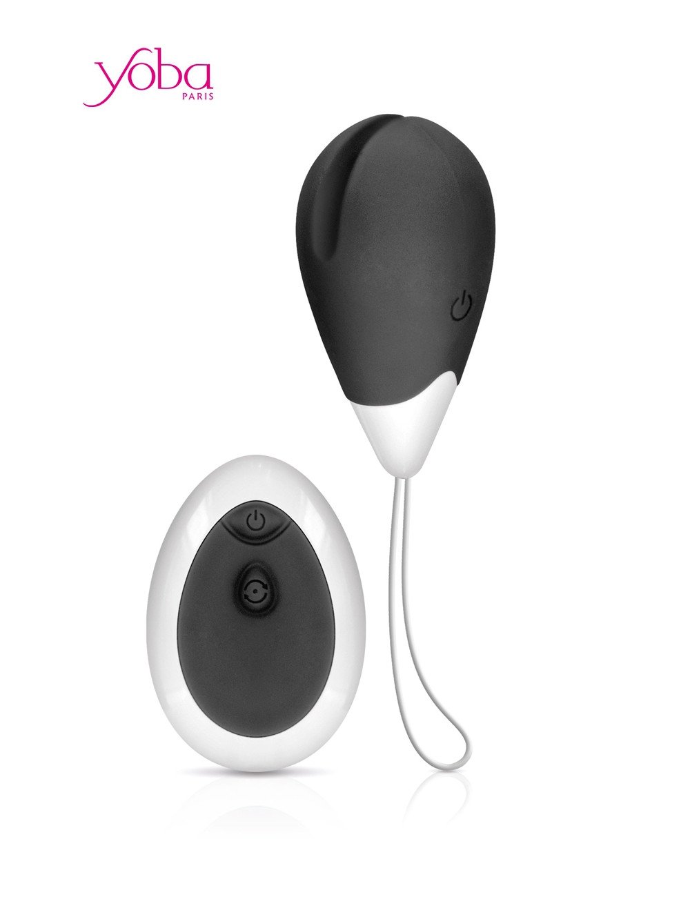 Oeuf vibrant Love Egg 2 noir - Yoba