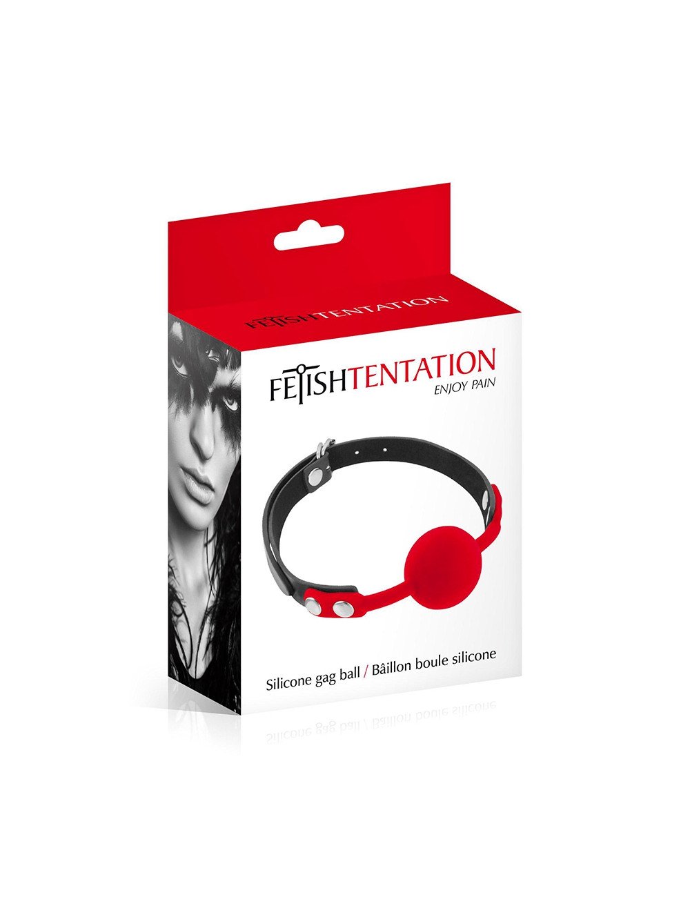 Baillon boule rouge - Fetish Tentation