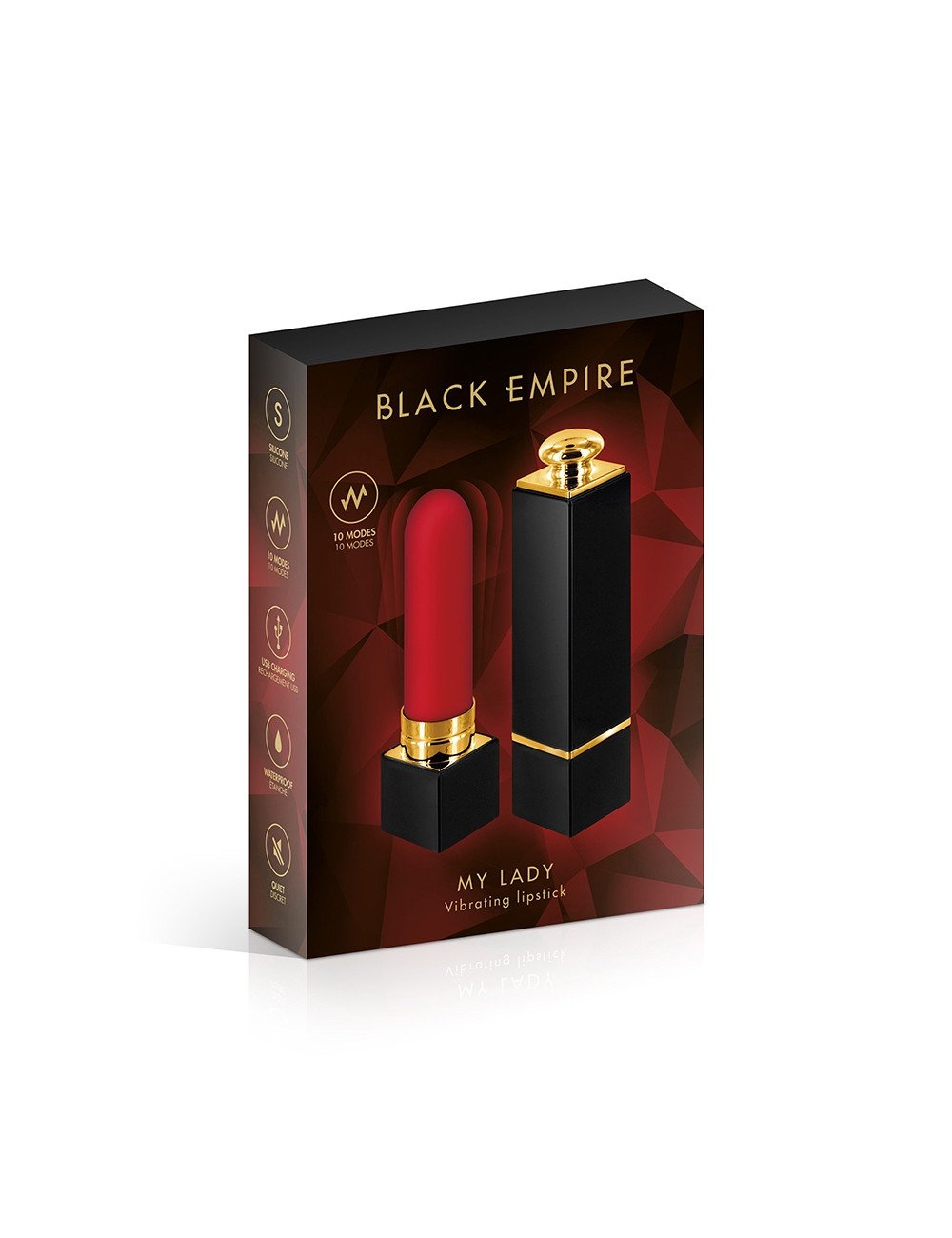 Mini vibro rouge à lèvres My Lady - Black Empire