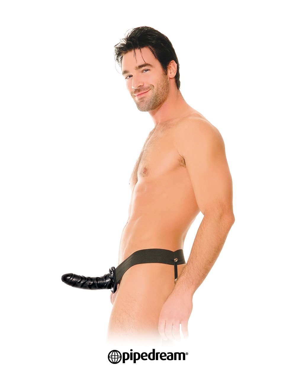 Gode-ceinture creux noir 15 cm Gode-ceinture creux noir 15 cm