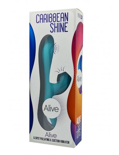 Vibro rabbit Caribbean Shine bleu - Alive