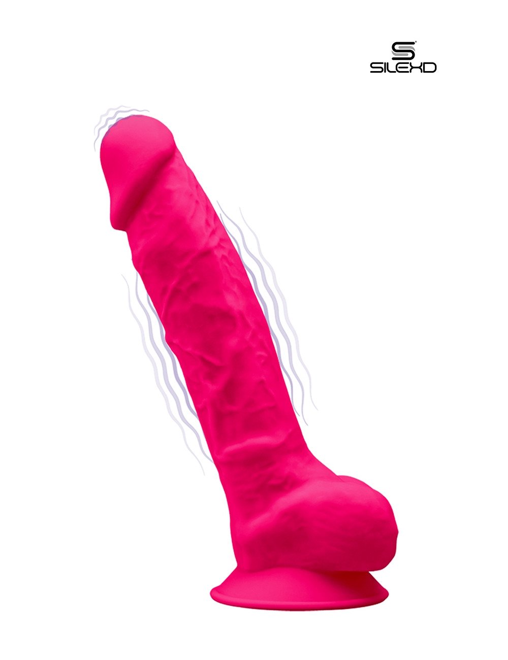 Vibromasseur double densité rose 20 cm - SilexD