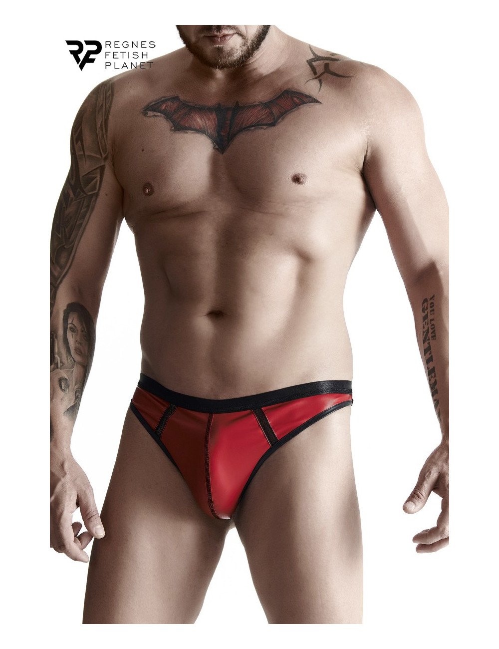 String en wetlook rouge - Regnes String en wetlook rouge - Regnes
