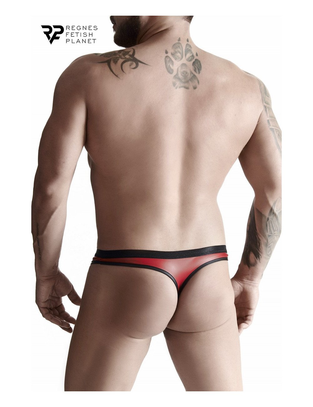 String en wetlook rouge - Regnes