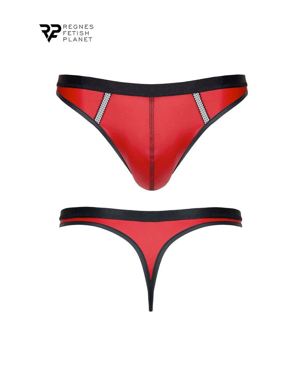 String en wetlook rouge - Regnes