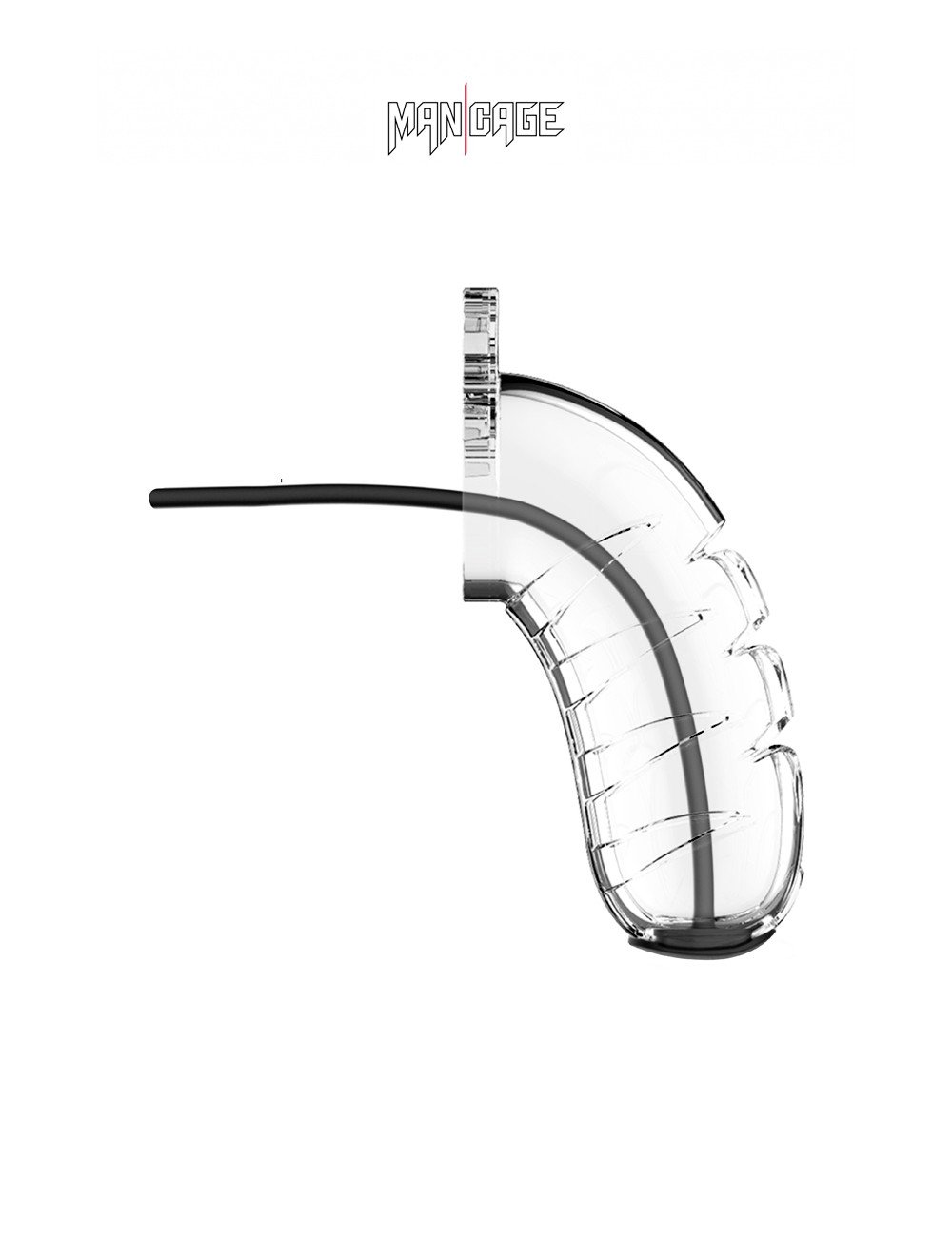 Cage de chasteté 10cm avec sonde urétrale - ManCage 16