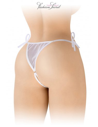 String blanc ouvert à nouer Stella - Fashion Secret