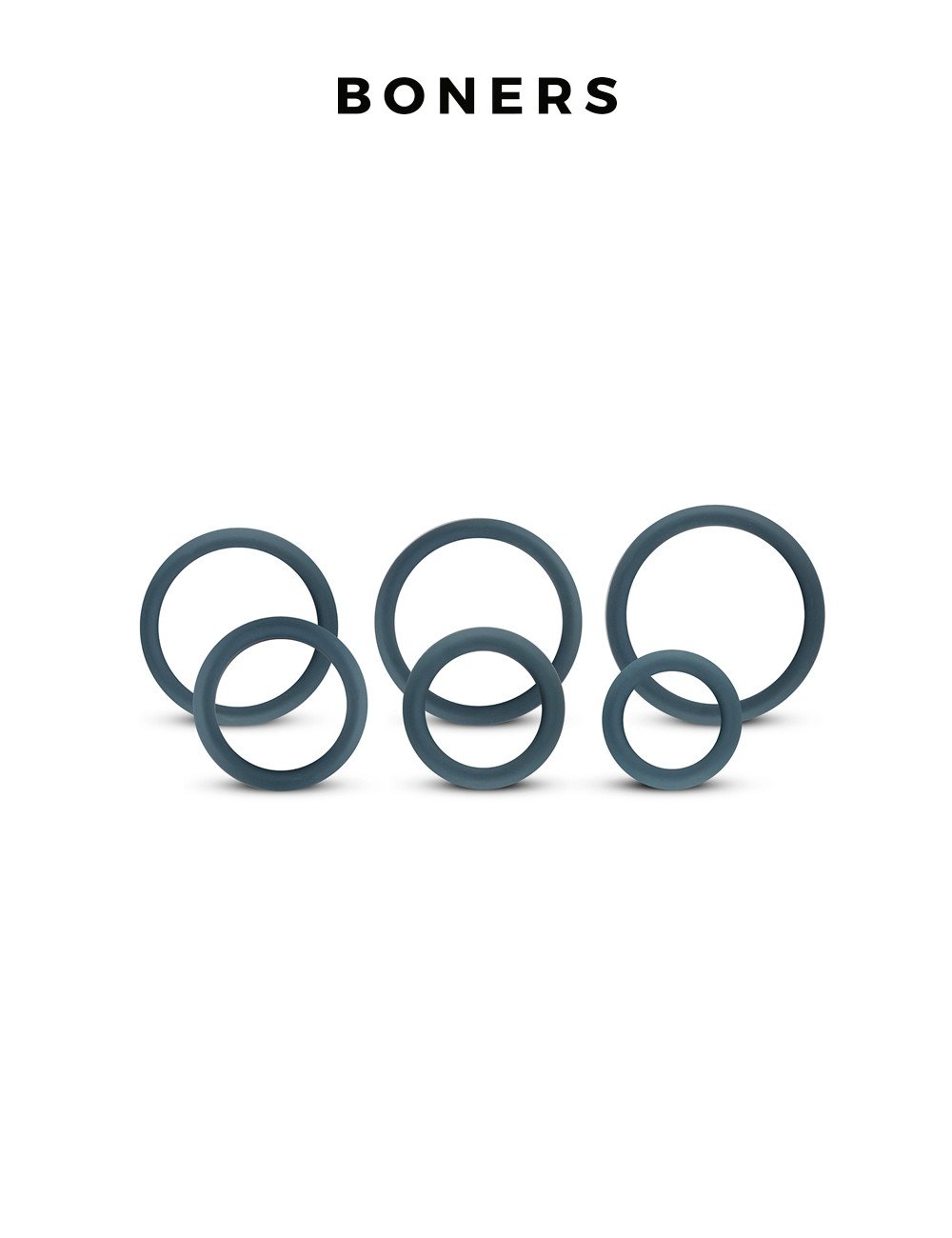 Set de 6 anneaux de pénis larges - Boners