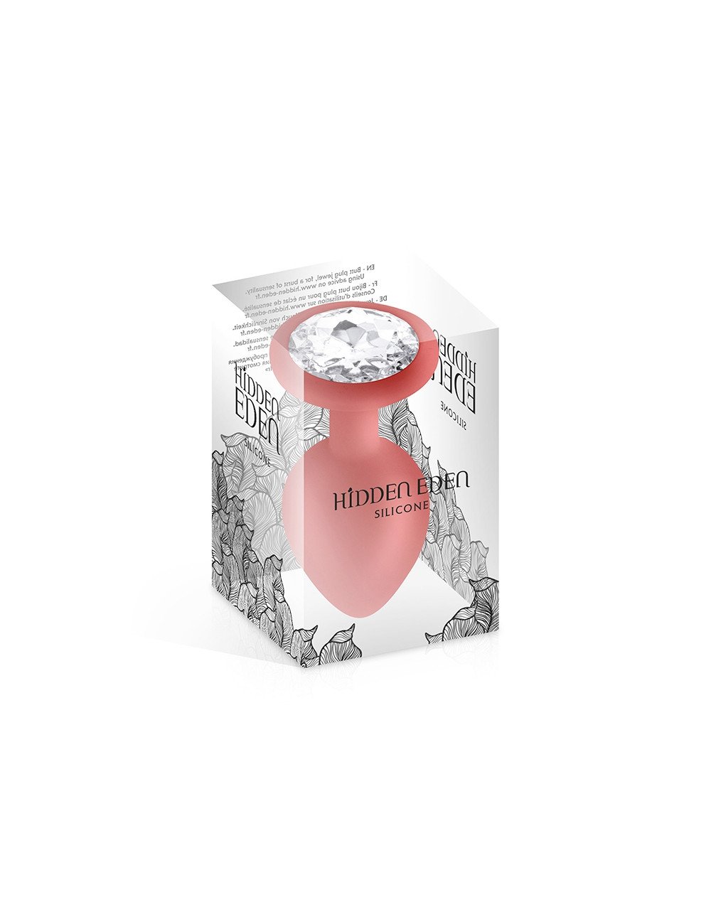 Plug bijou silicone rouge M - Hidden Eden