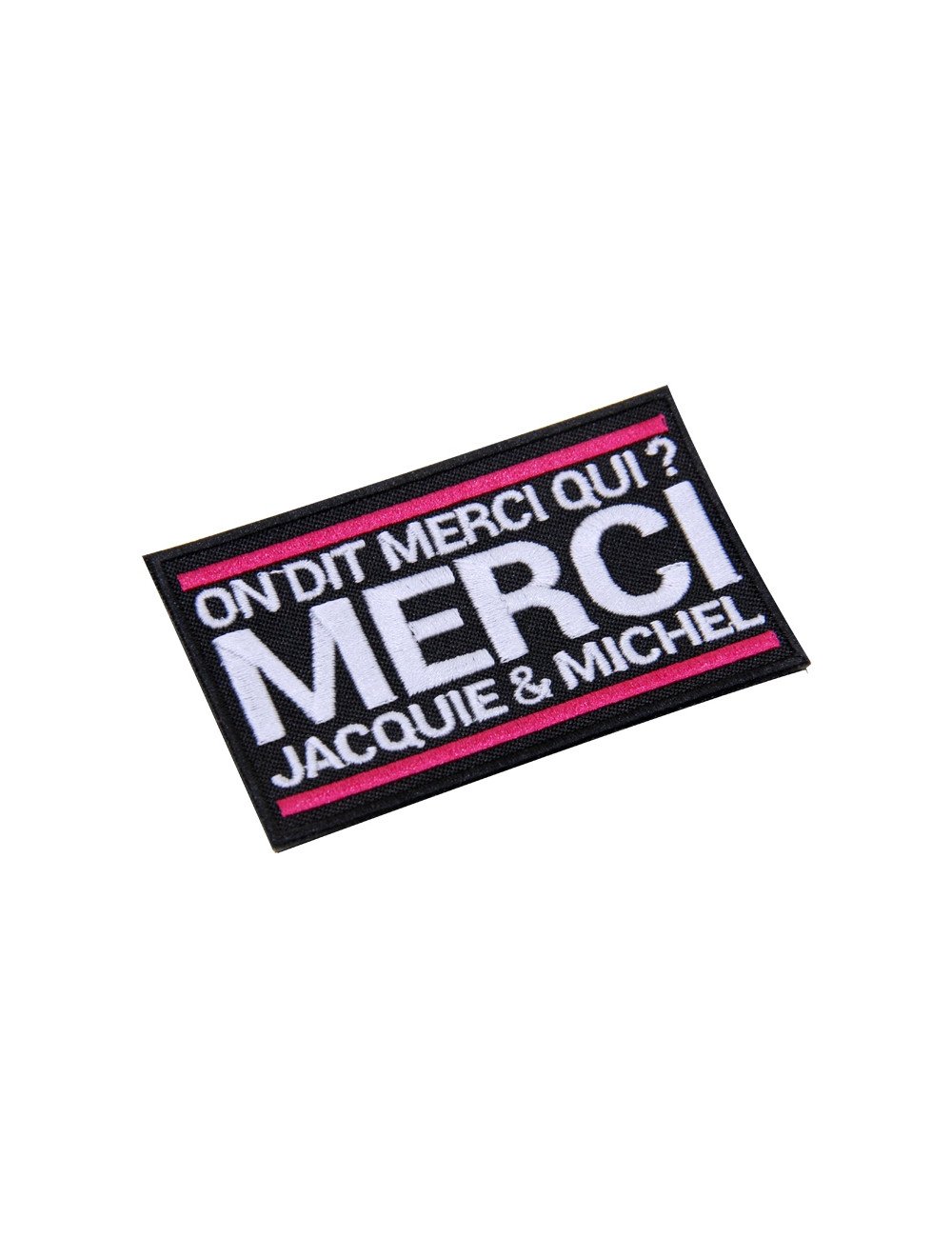 Ecusson rectangle Jacquie et Michel Ecusson rectangle Jacquie et Michel