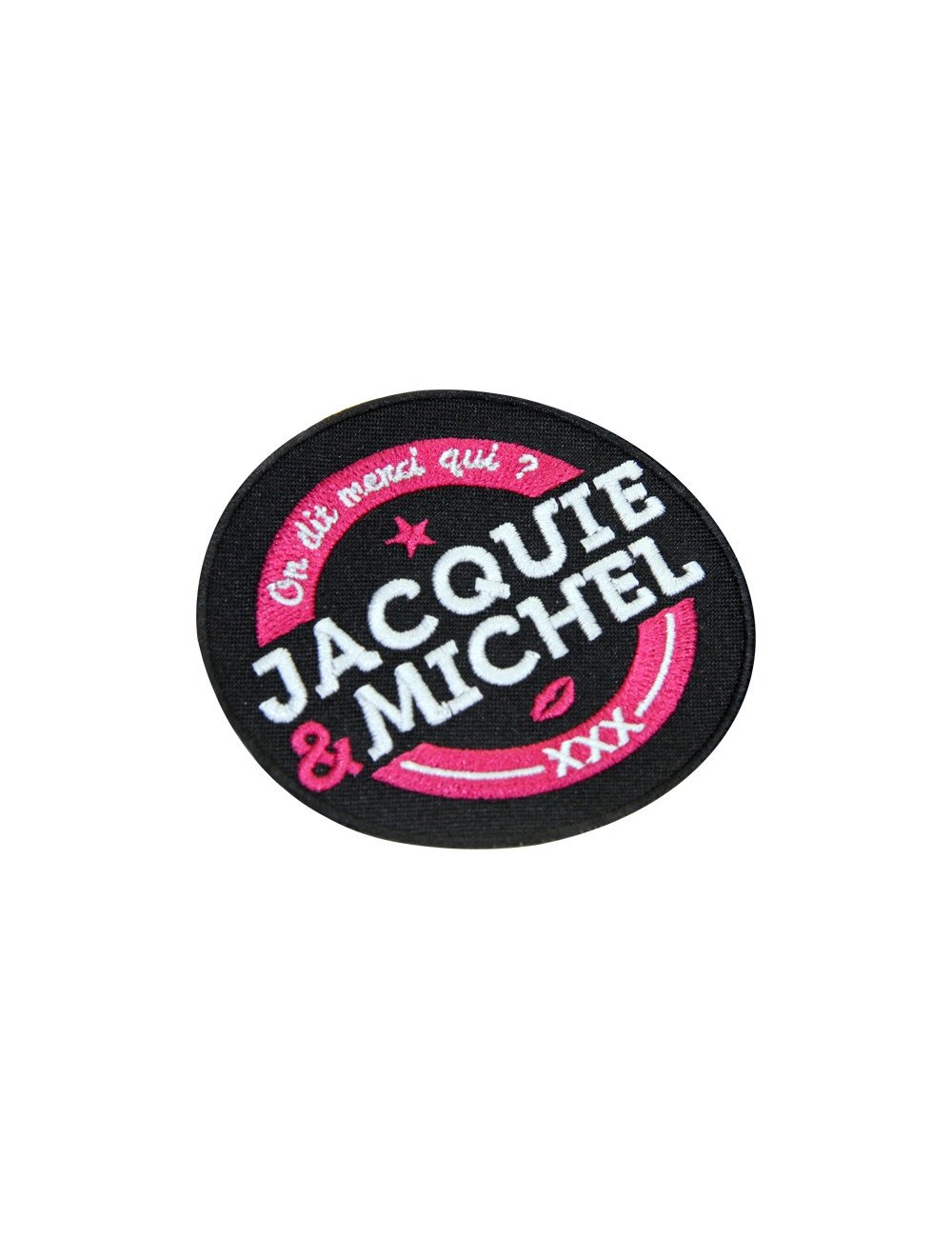 Ecusson rond Jacquie et Michel Ecusson rond Jacquie et Michel