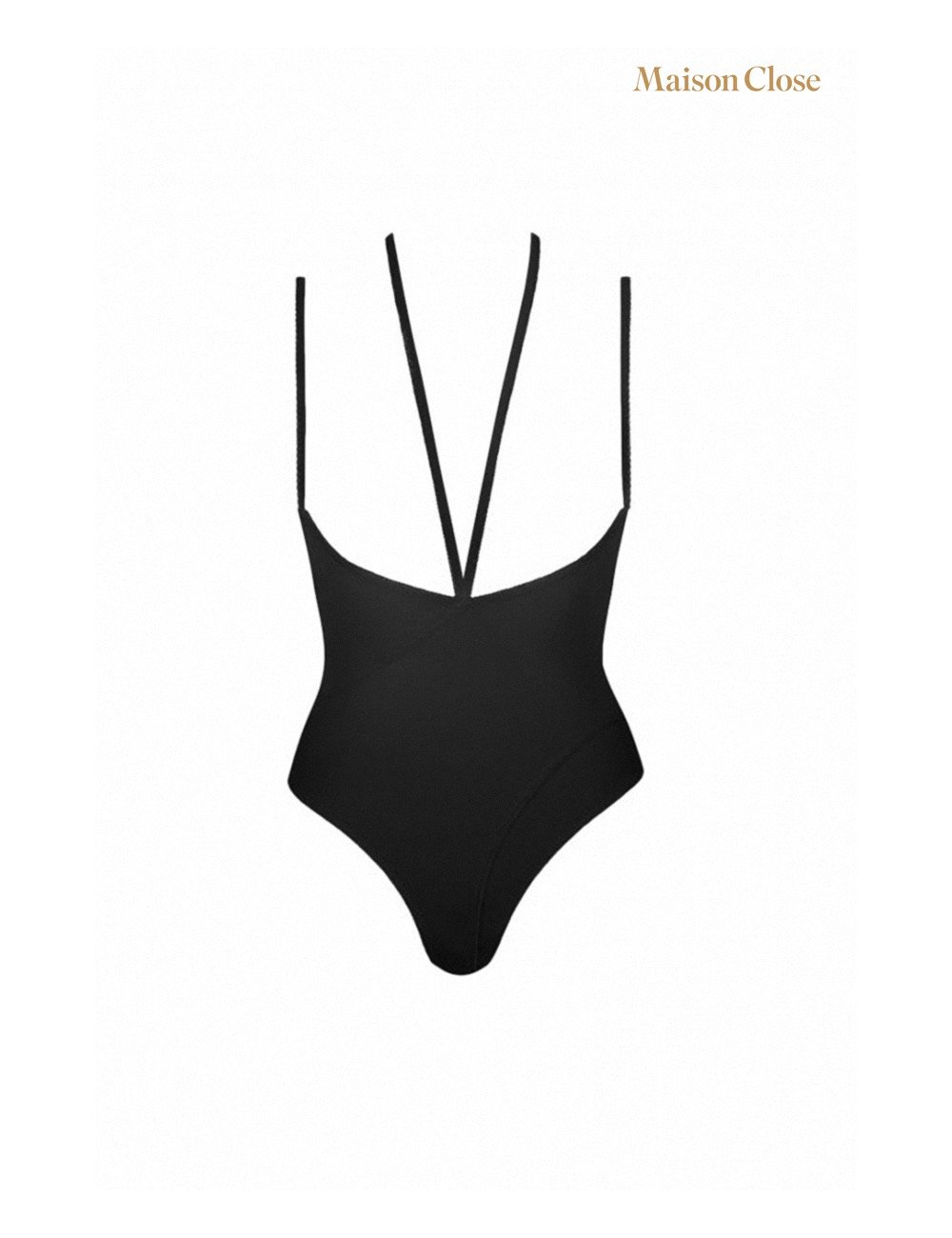 Body string seins nus noir Le petit secret