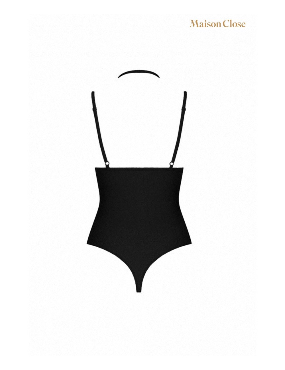Body string seins nus noir Le petit secret