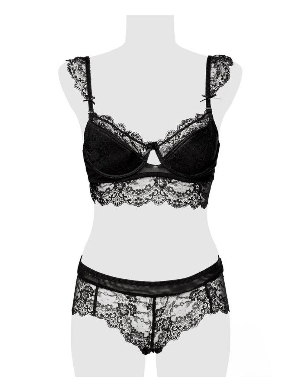 Ensemble culotte et balconnet dentelle - Grey Velvet