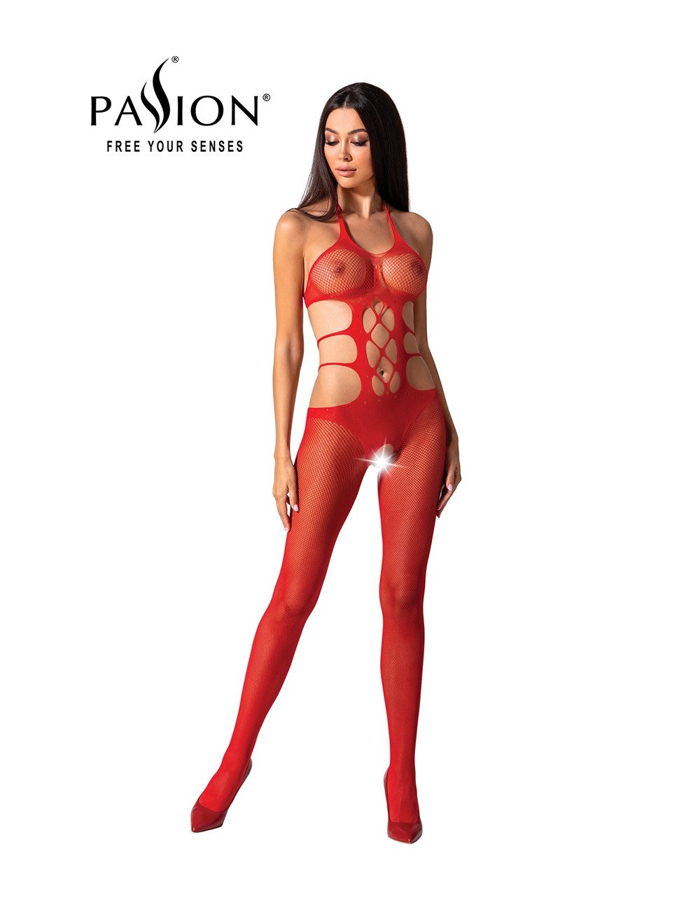 Combinaison résille BS084 - Rouge