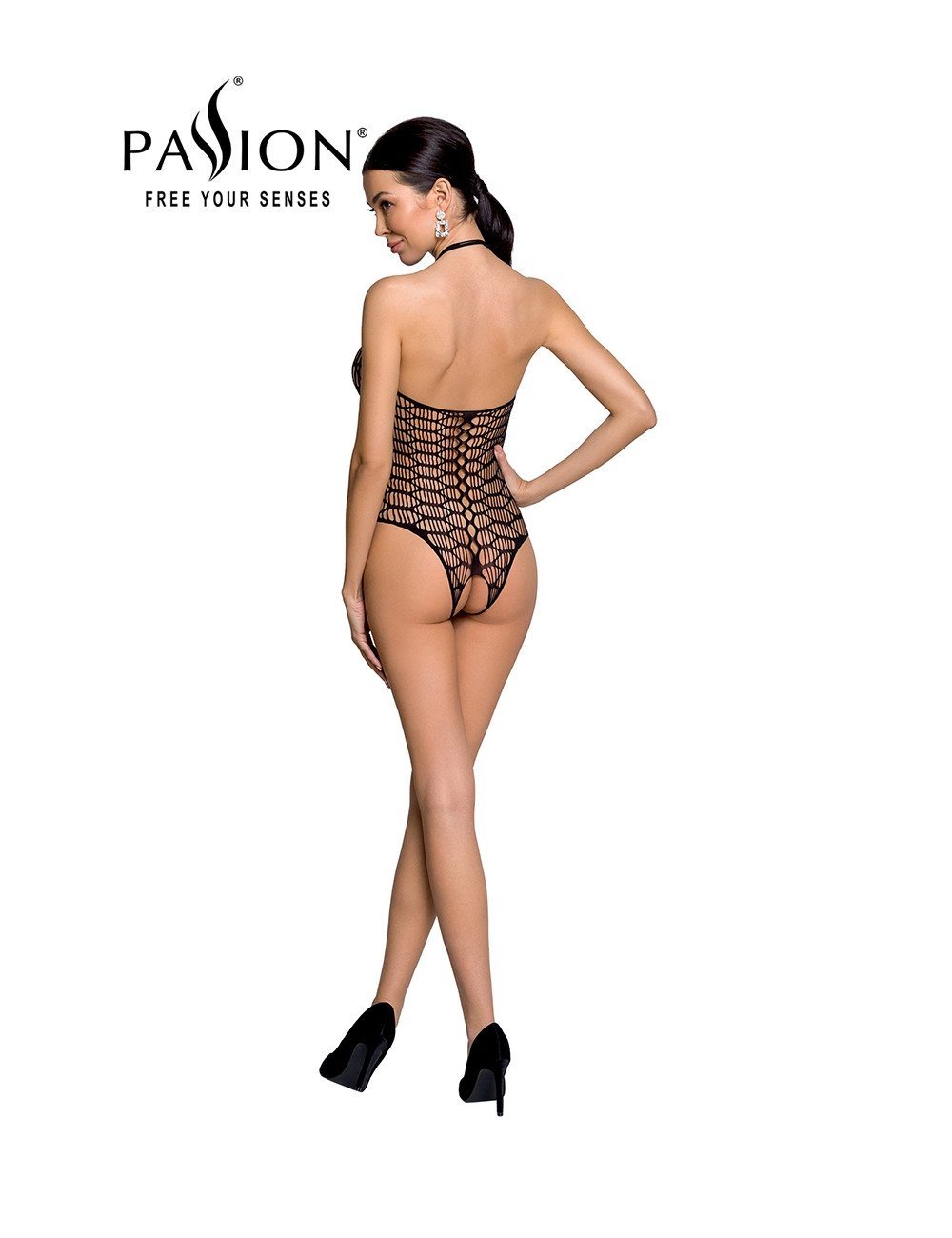Body résille ouvert BS087 - Noir
