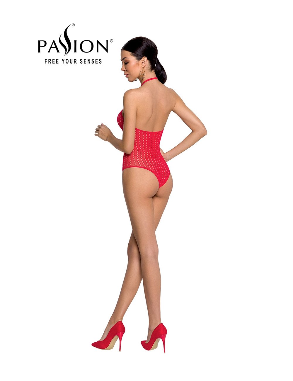 Body string résille BS088 - Rouge