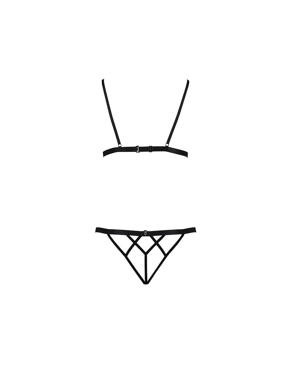 Ensemble sexy ouvert Diabolina - Passion