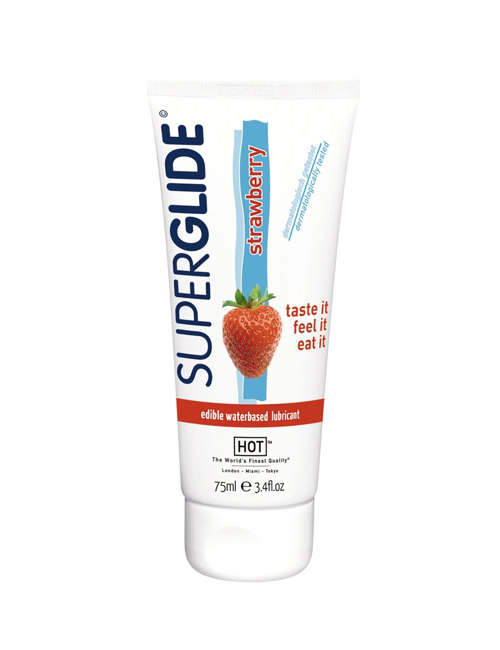 Lubrifiant Comestible SuperGlide fraise - HOT Lubrifiant Comestible SuperGlide fraise - HOT