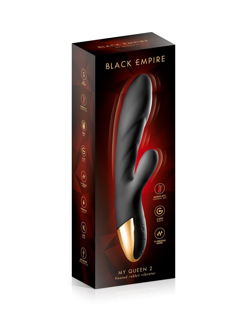 Vibromasseur chauffant My Queen 2 - Black Empire