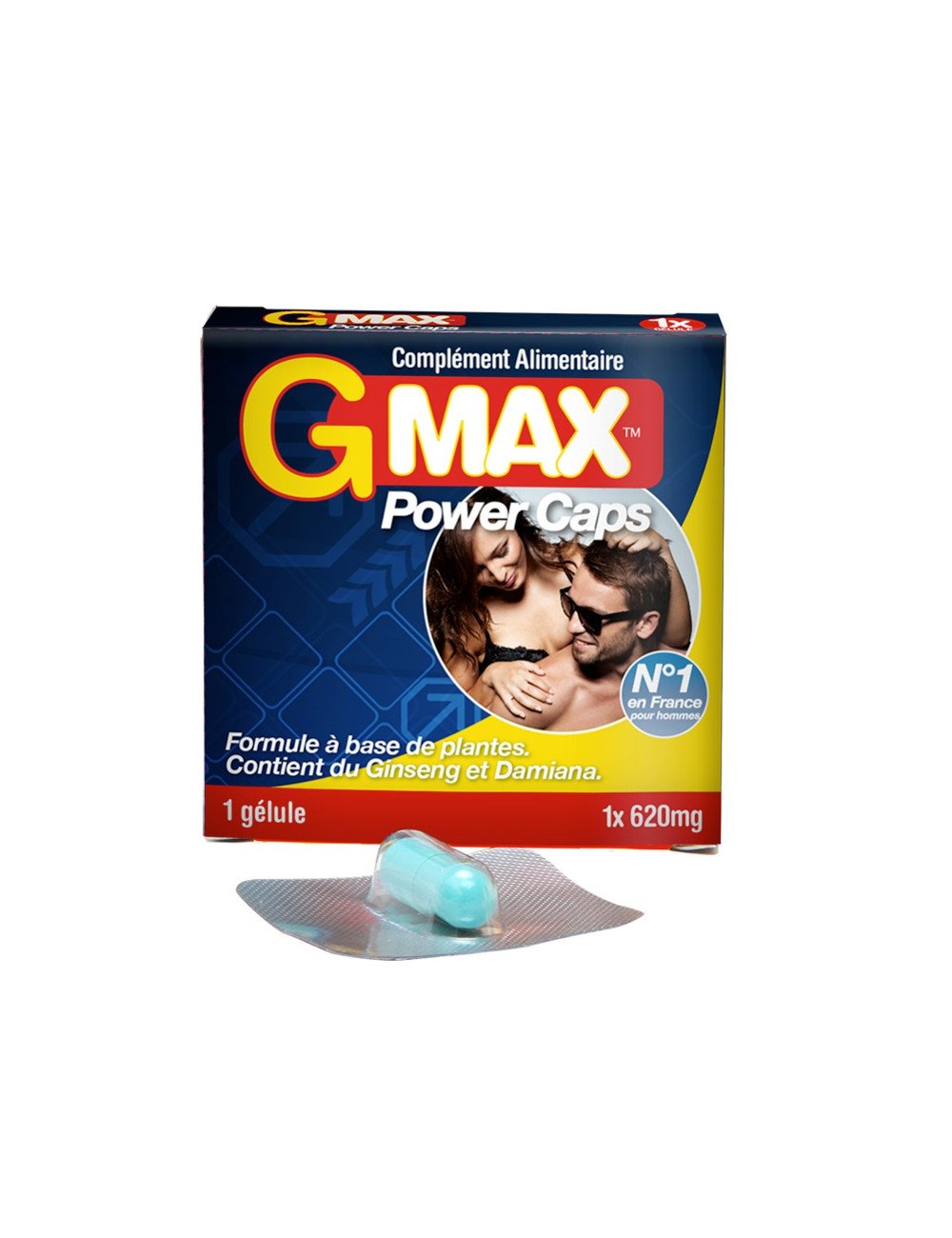 G-Max Power Caps Homme (1 gélule) G-Max Power Caps Homme (1 gélule)