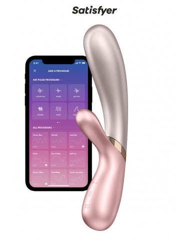 Rabbit chauffant Hot Lover rose - Satisfyer