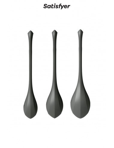 Kit d'entrainement pelvien Yoni Power 2 noir - Satisfyer