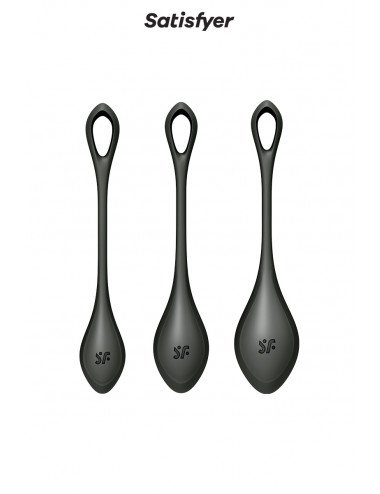 Kit d'entrainement pelvien Yoni Power 2 noir - Satisfyer