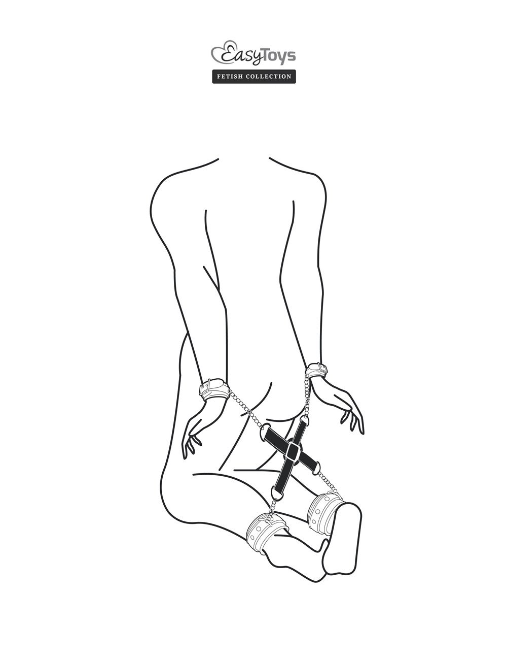 Croix en cuir Hog Tie - Easytoys Fetish Collection