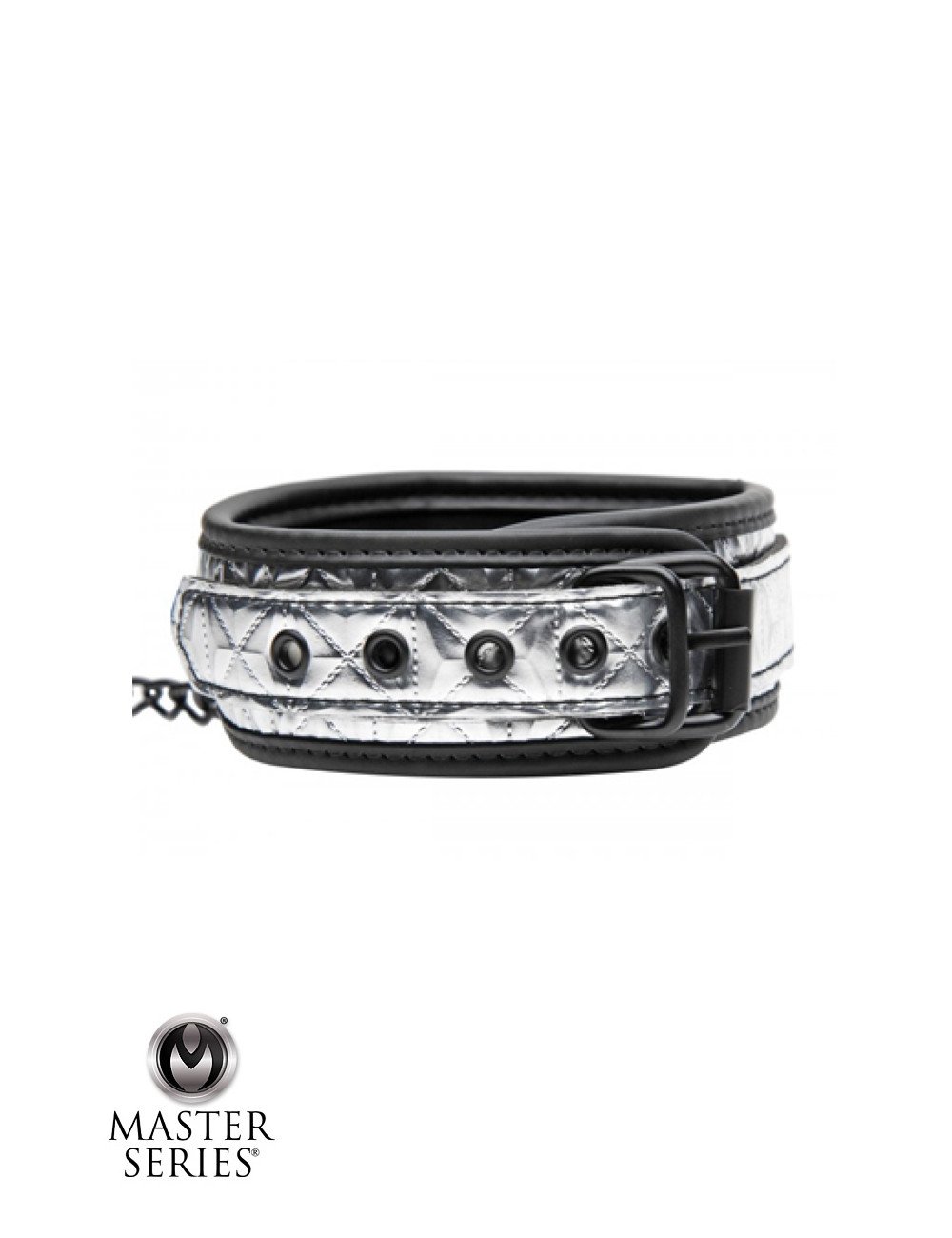Collier argenté avec laisse - Master Series