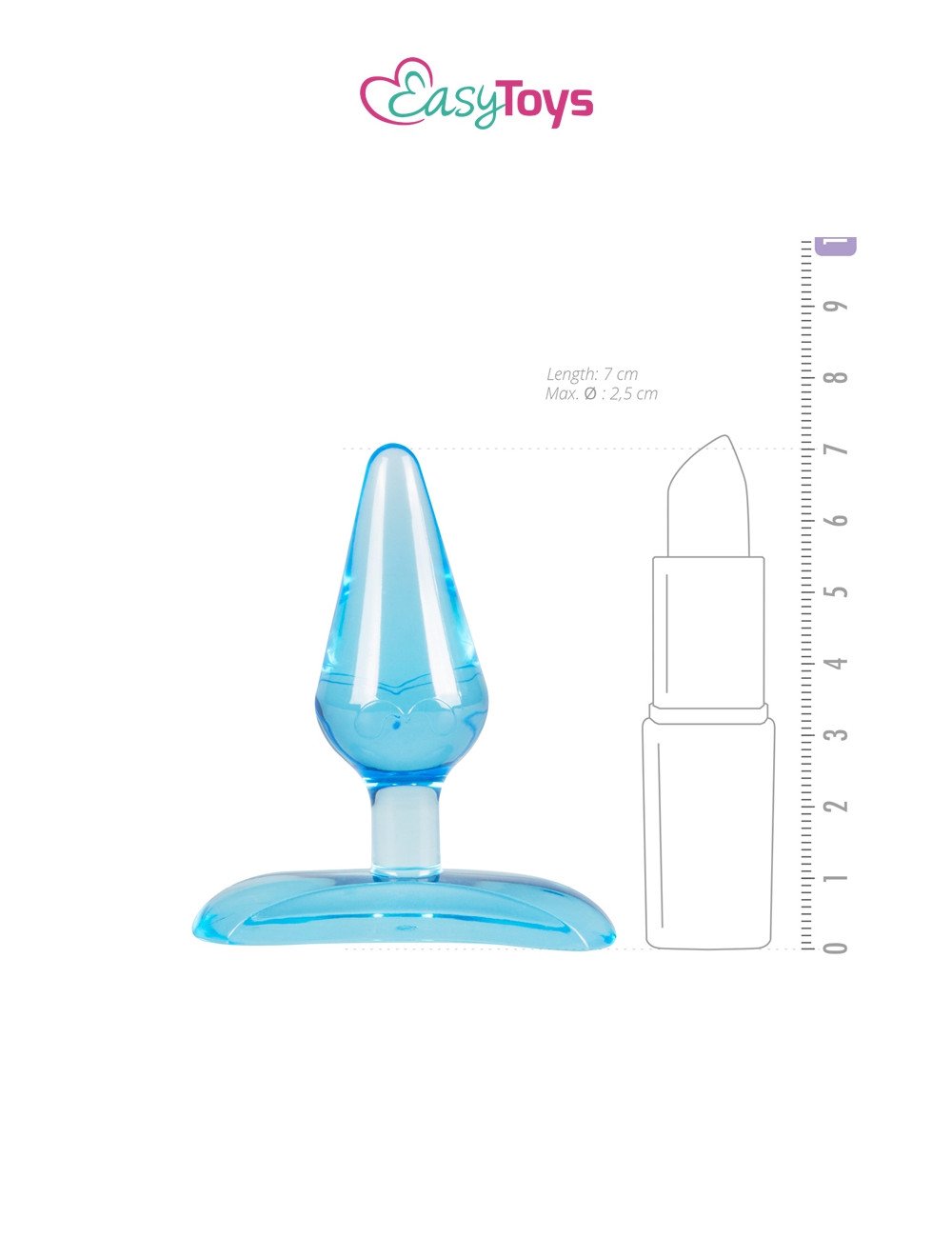 Mini plug anal bleu - EasyToys