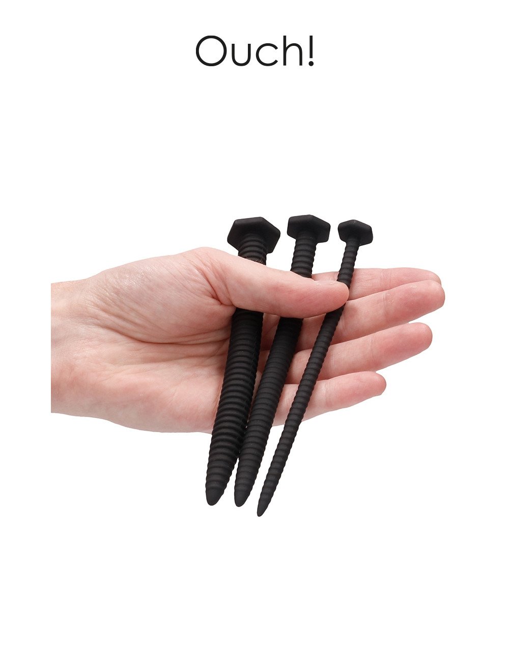 Set de 3 plugs urétraux Grandes Vis - Ouch!