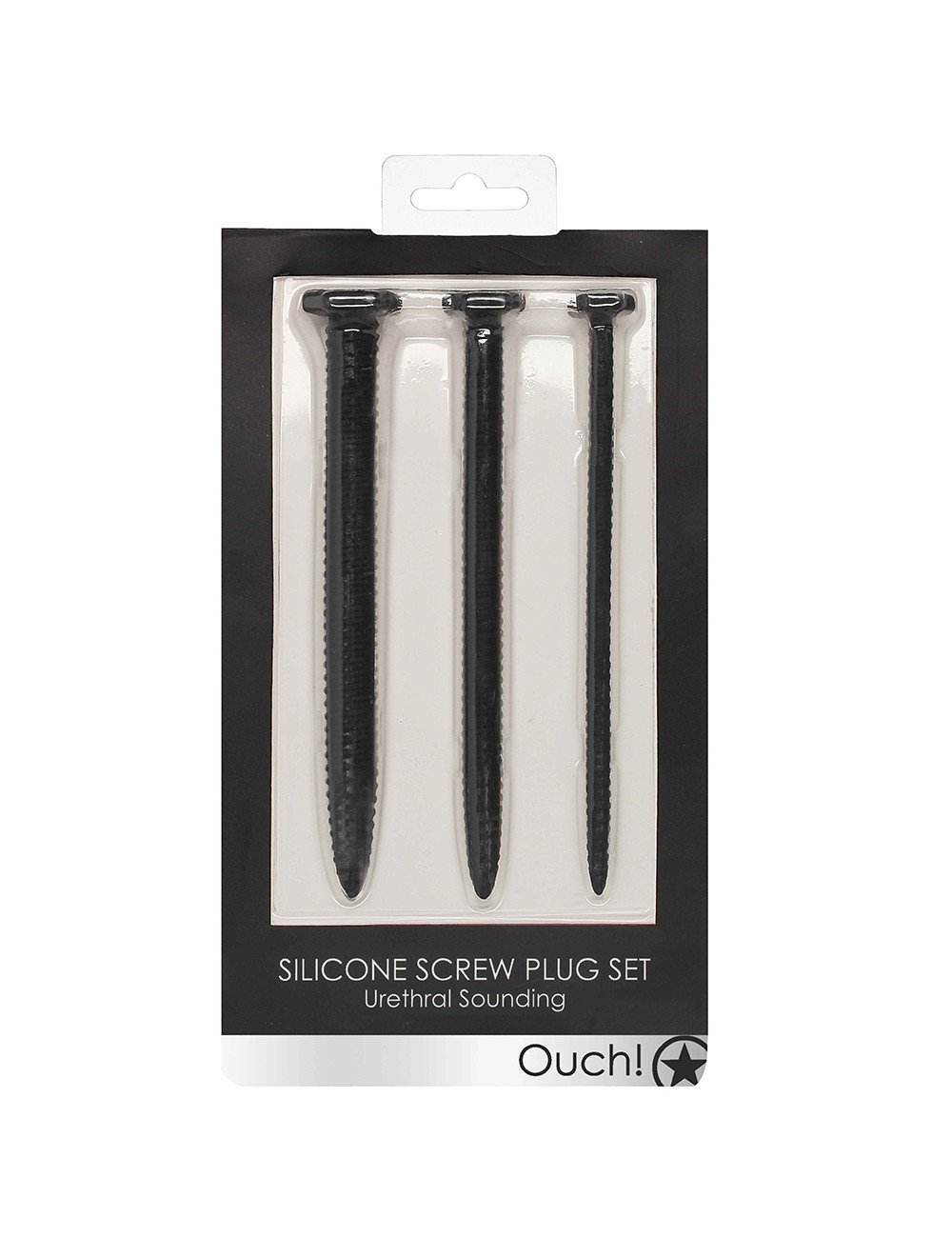 Set de 3 plugs urétraux Grandes Vis - Ouch!