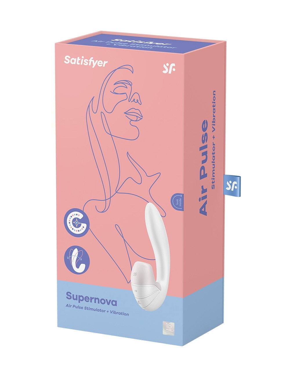 Double stimulateur Supernova blanc - Satisfyer