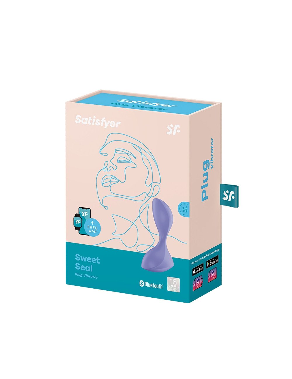 Plug anal connecté Sweet Seal lilas - Satisfyer