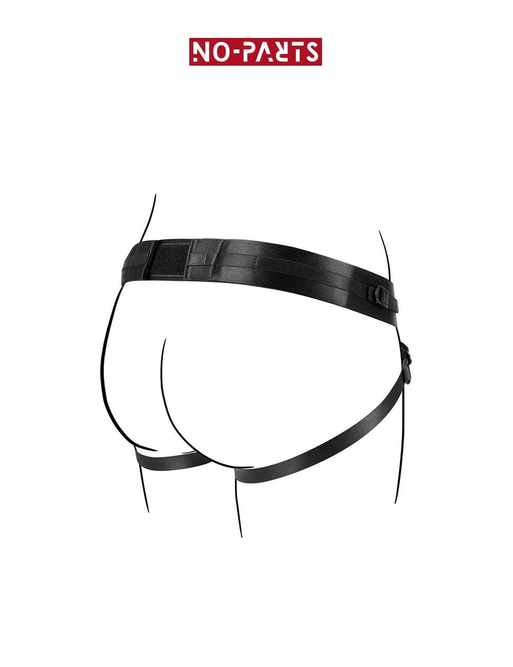 Harnais double pénétration pour gode-ceinture Taylor - No-Parts