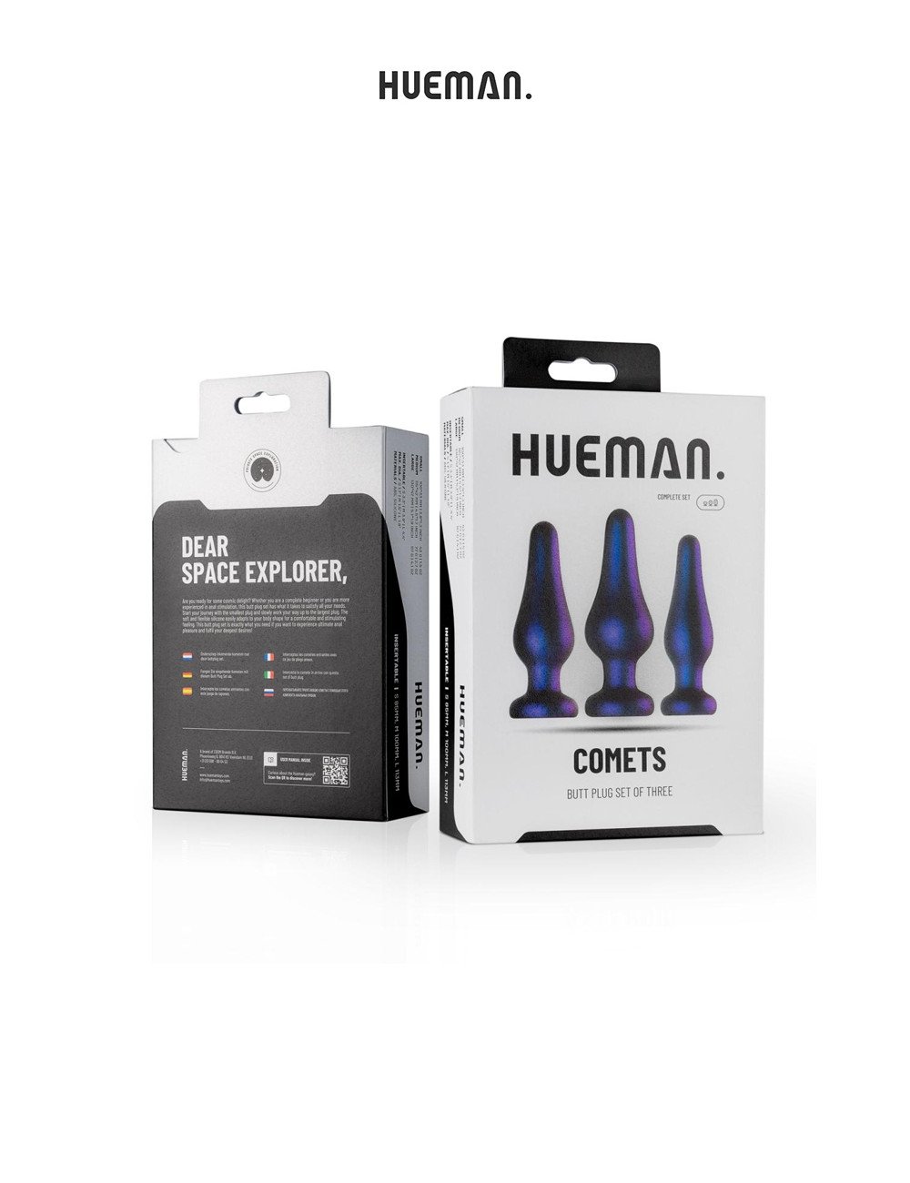 Kit 3 plugs anal Comet - Hueman