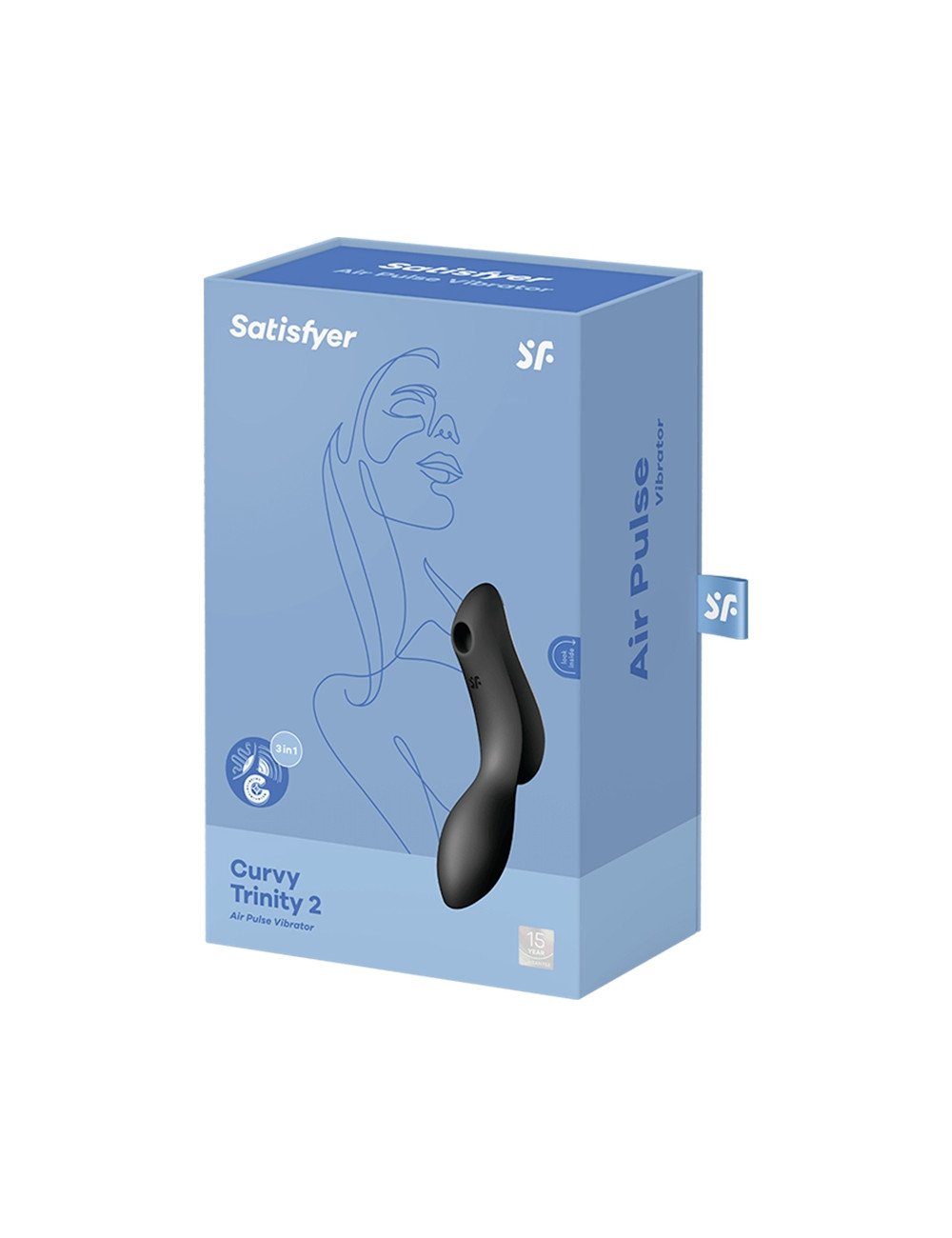 Vibro à air pulsé Curvy Trinity 2 noir - Satisfyer